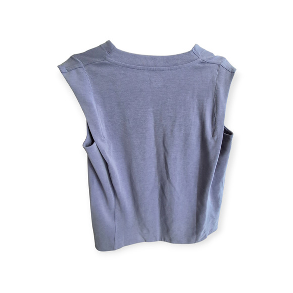 Athleta Seasoft Activewear Tank Top M Lavender Silky Soft Sweatshirt Stylish - Picture 3 of 9